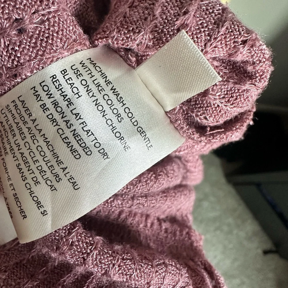 Anthropologie Maeve Addie Ruffled Hacci Cowl Neck Pullover Size small EUC - Picture 10 of 11